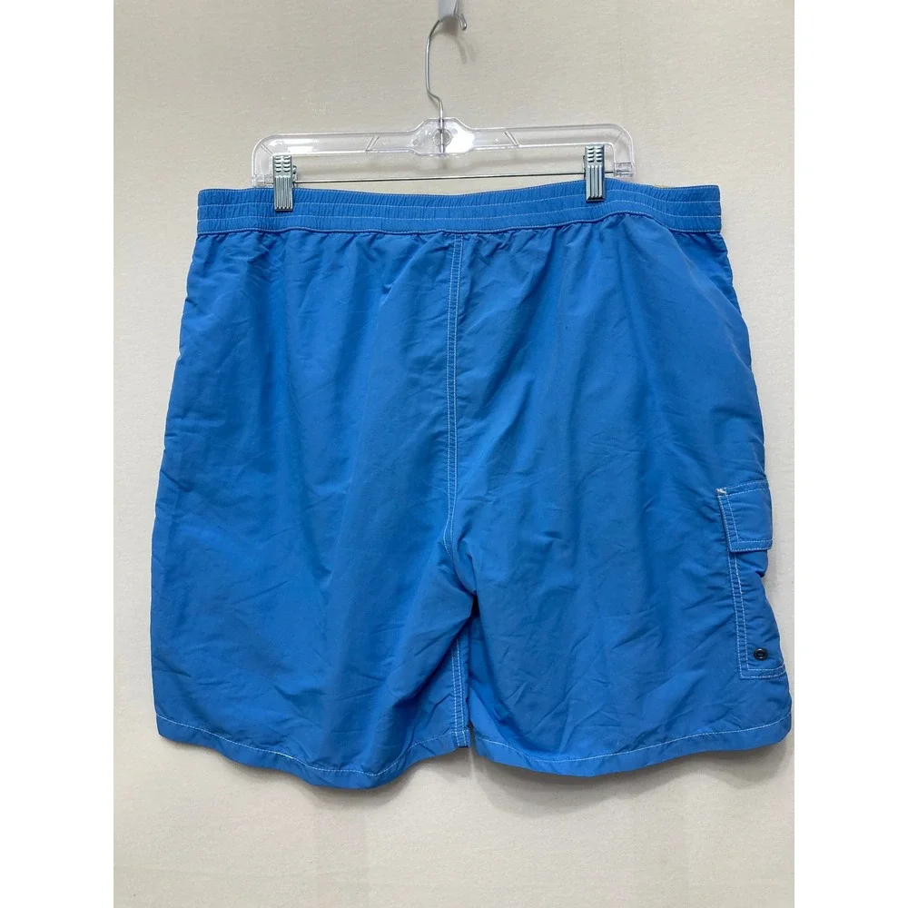 Polo Ralph Lauren Swim Trunks Shorts Mens XL Blue Cargo Pocket Mesh Lined Beach